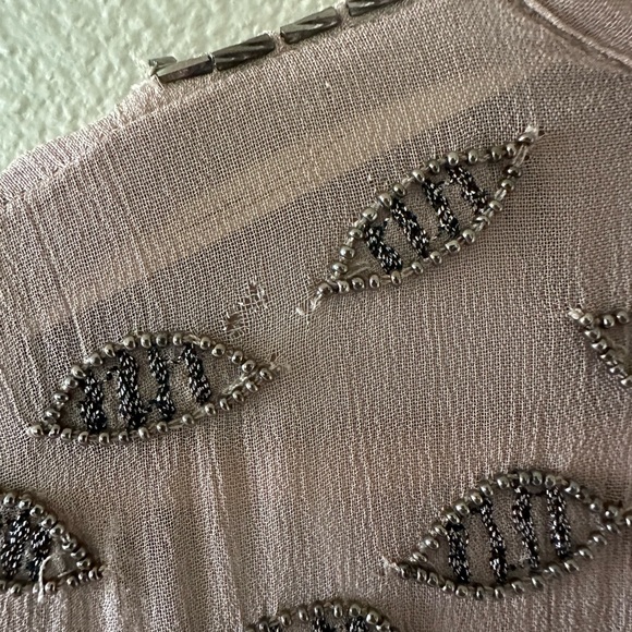 Free People Stuck On You Embellished Midi Maxi Beaded Dress M Rare - Picture 7 of 13